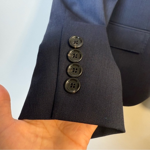 J.Crew Ludlow Tollegno 1900 Dark Blue Italian Wool Suit Jacket Size 40R NWOT - Picture 6 of 8